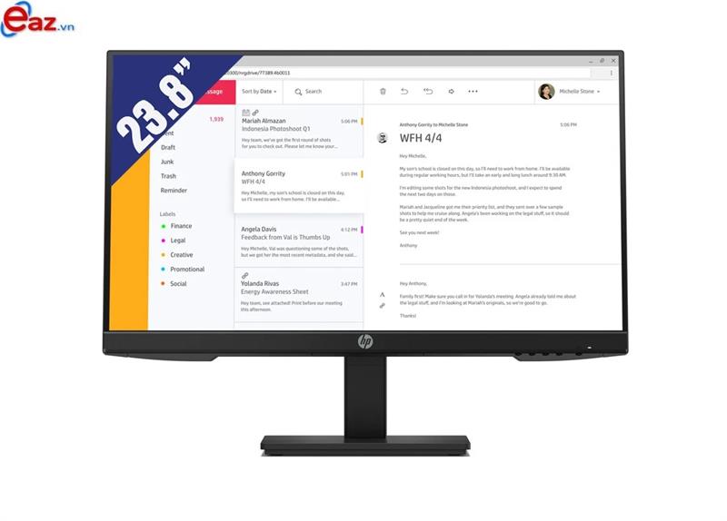 LCD HP P24 G4 (1A7E5AA) | 23.8 inch Full HD IPS | VGA | DisplayPort | HDMI | 0922E
